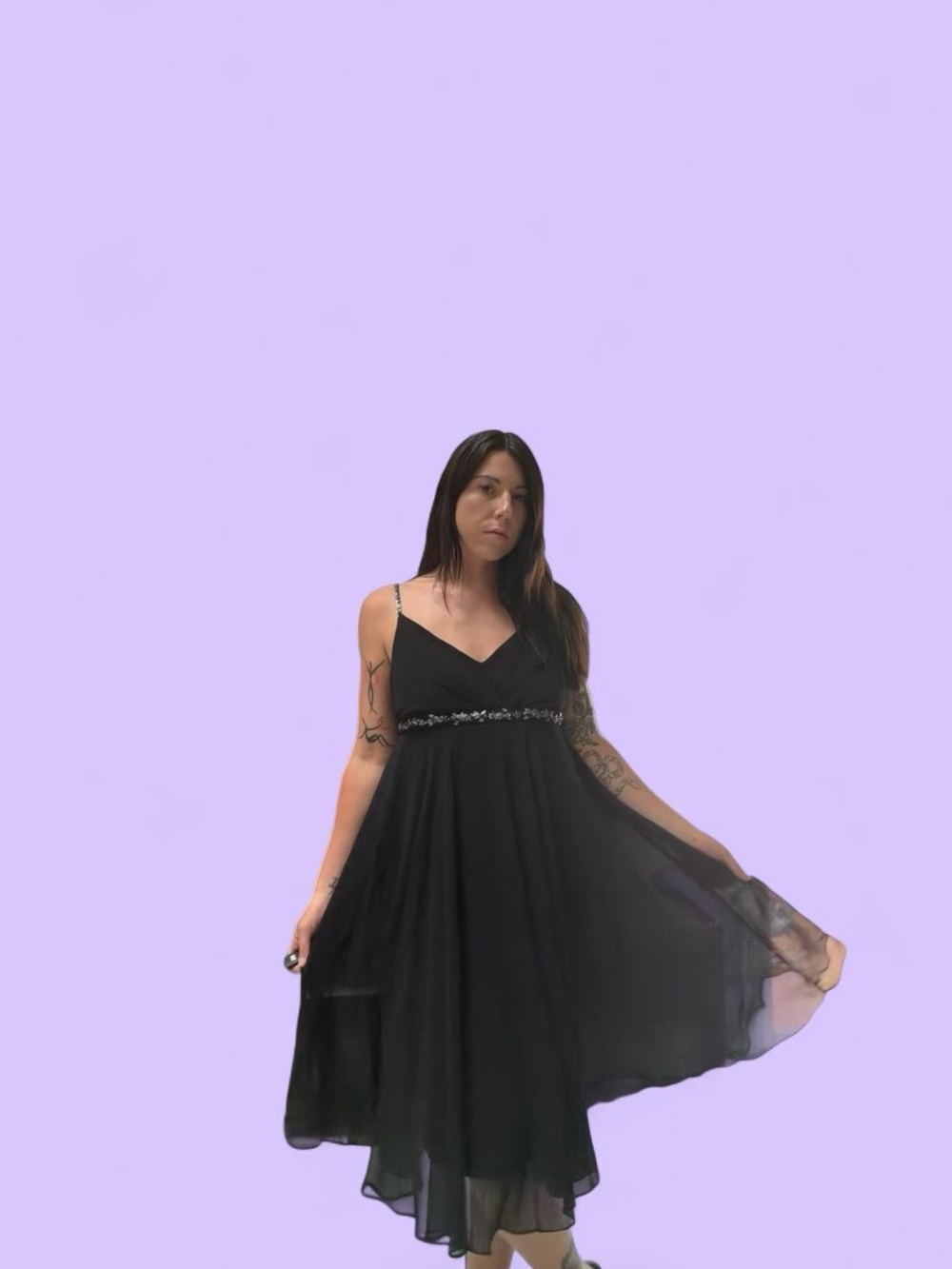 Vintage Black fairy dress